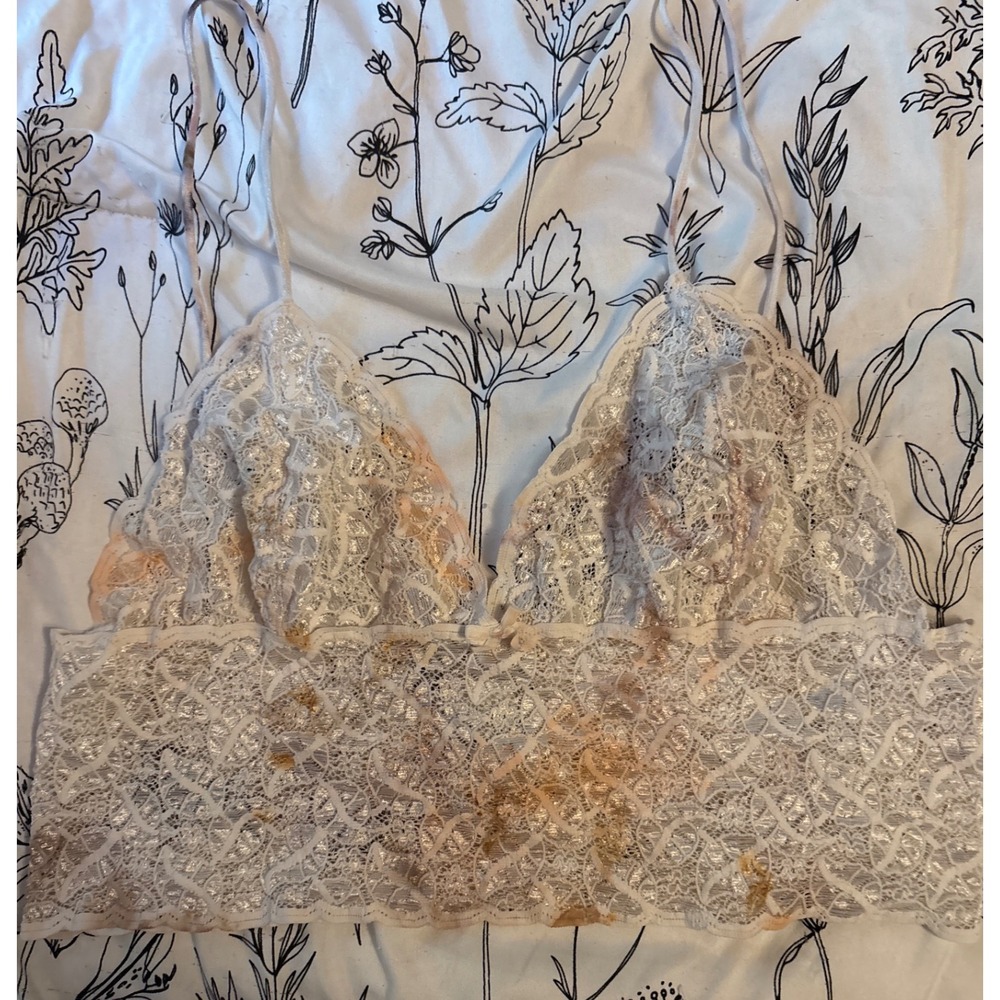 Alana‎ Gale Plus Size Full Lace Unlined Longline Bralette, Size 3XL